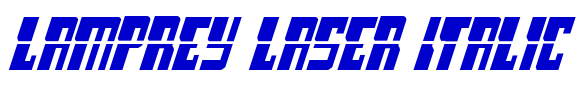 Lamprey Laser Italic шрифт